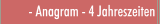Anagram - 4 Jahreszeiten